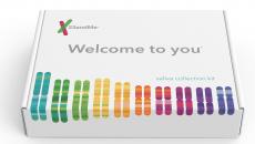 A 23andMe saliva testing kit