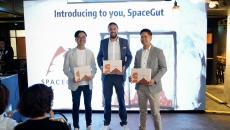 SpaceGut founder and his partners during their launch in Malaysia