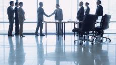 Business people shaking hands