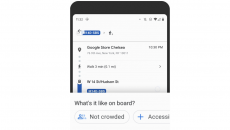 Google's public transit crowdedness tool