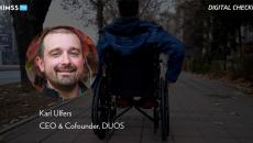 Karl Ulfers at DUOS_Wheelchair rider on sidewalk by FluxFactory / Creatas Video / Getty Images