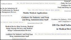 Some false or misleading guidances on FDA's website.