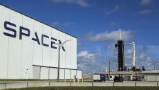 Exterior of SpaceX building