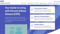 Desktop view of the My Kidney Journey website by Baxter Asia Pacific