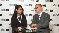 Prof Xiangliang ZHANG speaking with HIMSS TV