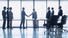 Business people shaking hands