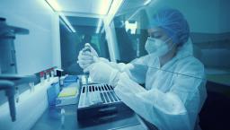 Technician working in a lab