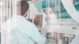 Technician working in a lab