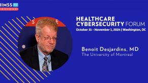 Dr. Benoit Desjardins at the University of Montreal_Healthcare Cybersecurity Forum 2024