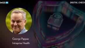 George Pappas at Intraprise Health_Digital shield and lock Photo by da-kuk/Getty Images