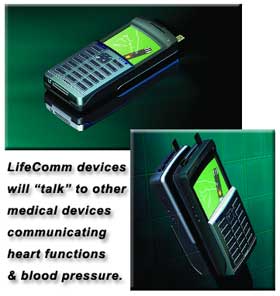 Old mock-up of LifeComm device