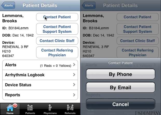 Boston Scientific Latitude Connected iPhone app