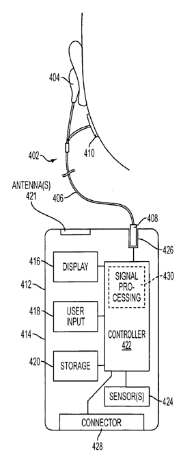 Apple patent wireless health sensors