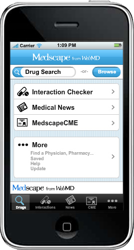 Medscape iPhone app