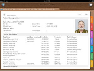 ClearPractice's Nimble EHR for iPad