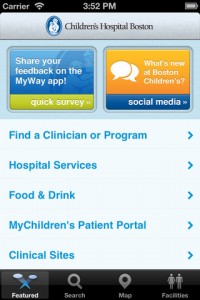 Boston Children's Hospital MyWay app