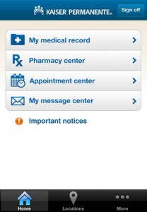 Kaiser Permanente iPhone App