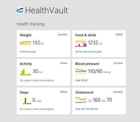 HealthVault Windows8