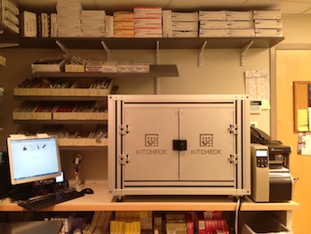 A KitCheck scanning station.