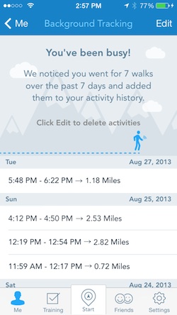 Runkeeper apple best sale