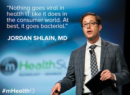 Dr. Jordan Shlain on-stage at the mHealth Summit (image source: mHealth Summit team)