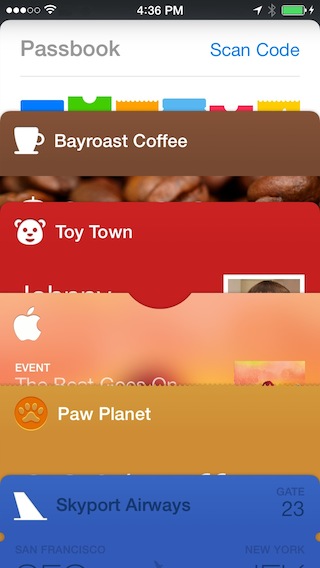 Apple's Passbook app