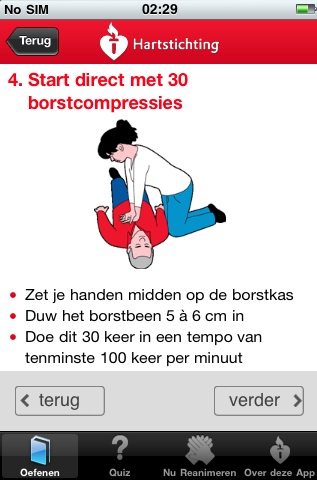 Reanimatie, a Dutch CPR app.