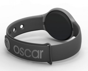 An Oscar-branded Misfit Flash device.